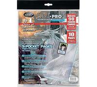 Asmodee Ultra Pro : Hologram Series - Feuilles de classeur | Accessoire Cartes à Collectionner | 10 Pages | 9 Pochettes | Capacité 180 Cartes