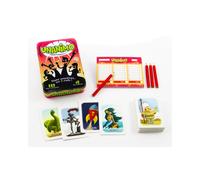 Asmodee Unanimo UNA01 : Jeu de société, 3-12 joueurs, 8 ans et plus, 54 cartes thèmes, Carton/Métal, 105x38x145mm, Multicolore.