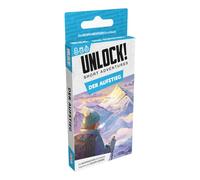Asmodee, Unlock ! Aventures courtes : l'ascension, version allemande, jeu familial avec puzzle amusant pour 1 à 6 joueurs à partir de 10 ans, jeu d'évasion coopératif avec 45 minutes de temps de jeu