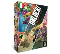 Asmodee Unlock! Mythic Adventures Escape Room Jeu de société | Jeu de société collaboratif et d'enquête avec application gratuite - 1 à 6 joueurs - 10+ ans - 60 minutes - édition italienne