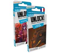 Asmodee - Unlock! Short Adventure - Jeu d' Escape Game - 1 à 6 Joueurs | Le Donjon de Doo-Arann + Le Vol de l’Ange - Jeu de Société Stratégique pour Enfants dès 10 Ans - En Français - Space Cowboys
