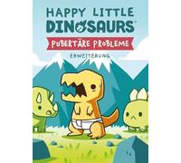 Asmodee Unstable Games, Happy Little Dinosaurs Problèmes Pubertaires Extension Jeu de Cartes 2 à 4 Joueurs à partir de 8 Ans 30 à 60 Minutes en Allemand Multicolore