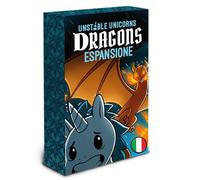 Asmodee Unstable Unicorns : Expansion Dragons - Libérez la colère des Dragons et allumez la Partie - Jeu de Cartes stratégique et Amusant - Idée Cadeau - 2 à 8 Joueurs - 8 Ans et Plus - en Italien
