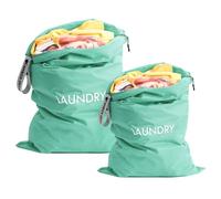 Asnews Sac à Linge Sale, Lot de 2 - Nylon Imperméable Sac, Pliables Sac à Linge Sale de Voyage, Laundry Bag Wet Dry Bag pour les Camps et Vacances