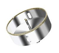 ASNOMY Scie Cloche Diamantée 120 mm avec Foret Guidage de Centrage, Scie Cloche Carrelage avec revêtement diamant, Foret trépan Diamant pour verre, carrelage, céramique, marbre, granit