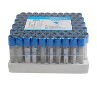 ASnwpaK 100 Tubes De PréLèVement Sanguin sous Vide (3ml 5ml 10ml), Tubes à Pression NéGative sous Vide Jetables, Tubes De PréLèVement Sanguin Anticoagulants Au Citrate De Sodium 1:9,5ml