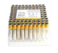 ASnwpaK 100 Tubes De PréLèVement Sanguin sous Vide (Gel De SéParation + Coagulant), Tubes De PréLèVement De 2ml 5ml 10ml, avec Bouchons à Vis Jaunes, pour SéParer Le SéRum,10ml