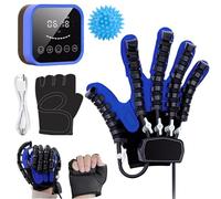 ASnwpaK Gants De Robot De RééDucation, Gants De RééDucation pour HéMipléGie AprèS Accident Vasculaire CéRéBral, 3 Modes D'EntraîNement (Engrenage RéGlable), avec Gants Miroir,righthand-M