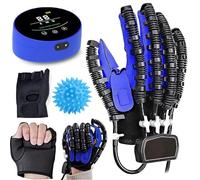 ASnwpaK Gants RobotiséS De RééDucation, Appareil d'exercice Quotidien De Renforcement des Mains, 3 Modes, pour Les Patients HéMipléGiques, avec Gants Miroir,righthand-M
