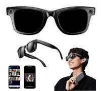 ASnwpaK Lunettes IA, Reconnaissance Photo IA, VidéO, Appels Bluetooth, Musique, Questions-RéPonses IA, Enregistrement, Lunettes Unisexes, Synchronisation avec L'Application Mobile, avec CaméRa HD,A