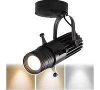 ASnwpaK Projecteur LED, 6 Types De LumièRes De DéCoupe Graphique, Peuvent êTre TournéEs Librement, pour Galeries, MuséEs, ScèNes, Studios Photo,4000K-10W