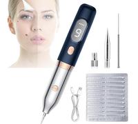 ASnwpaK Stylo Professionnel pour éLiminer Les Grains De Beauté, Stylo Plasma, avec LumièRe Rouge Et Bleue pour Le Soin De La Peau, 9 Niveaux De RéGlage, Utilisé pour éLiminer Les Taches De Rousseur