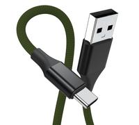 Asobilor Câble de charge USB-C pour JBL Charge 4/5/6, Flip 5/6/7, Pulse 4/5, Clip 4/5, JRPOP Haut-parleur et casque Bluetooth, 2 m, câble de charge rapide USB-A vers USB-C, vert