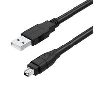 Asobilor Câble Firewire vers USB 2.0 pour caméscope Sony DCR-TRV75E MiniDV, IEEE 1394 4 broches iLink vers USB-A, numérisation vidéo 1,8 m (Windows uniquement)