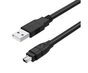Asobilor Câble Firewire vers USB 2.0 pour caméscope Sony DCR-TRV75E MiniDV, IEEE 1394 4 broches iLink vers USB-A, numérisation vidéo 1,8 m (Windows uniquement)