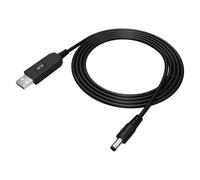 Asobilor Câble USB vers 9 V, pôle intérieur négatif - Convertisseur de tension 5 V vers 9 V avec circuit de protection, fiche creuse CC 5,5 × 2,1 mm, 1,5 m pour effets de guitare et appareils audio