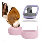 Asobu Barkley Tritan Bouteille avec gamelle Amovible en Silicone pour Chien Rose 1,4 l