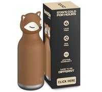 Asobu Bestie Fox Gourde étanche pour enfants avec paille en acier inoxydable isotherme 500 ml