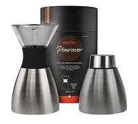 ASOBU - Cafetière isolée Pourover 1.0L - Argent/Noir