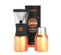 asobu Coldbrew Cafetière Portable à Froid avec Une Carafe en Acier de 40 onces avec Un Isolant en cuivre. (Copper)