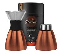 Asobu pour Over Poudre 1,0L Cuivre/Noir, 1 Liter, Acier Inoxydable