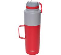 Asobu Twin Pack Bottle with Mug Rouge, 0.9 L + 0.6 L