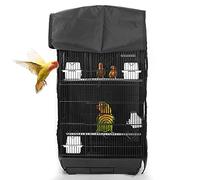 ASOCEA Housse de Cage à Oiseaux Extra Large Good Night - Housse Universelle occultante pour perruches, perruches, aras, Conures carrées - Noir