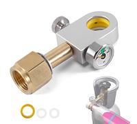 ASOFTY Adaptateur de Recharge CO2 Compatible avec Les Cylindres Duo, Art, Terra CO2, Adaptateur de Bouteille CO2 avec Manomètre 3000psi pour Connexion à la Bouteille CO2 W21.8-14.