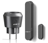 ASOFTY Interrupteur de contact de fenêtre pour hotte aspirante, contrôle de l'air sans fil avec prise radio et interrupteur magnétique compact, mode réglable, pour hotte, foyer ouvert, cheminées