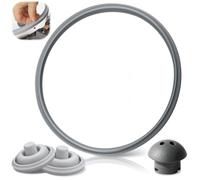 ASOFTY Lot de 4 pièces de rechange pour autocuiseur - Joint d'étanchéité en silicone avec valve de sécurité et indicateur de pression - Couvercle pour autocuiseur