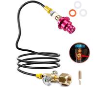 ASOFTY Tuyau haute pression avec adaptateur de CO2 1,5 m avec manomètre, compatible avec Duo, Crystal 3.0, Gaia, Art et Terra, prise en charge d'une bouteille de gaz de Co2 plus