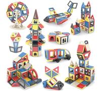 ASOK Mini Size 169PCS Blocs de Construction Magnétiques Éducatifs Jouets de Construction STEM pour Enfants de 3+ 4 5 6 7 8 Ans Garçons et Filles