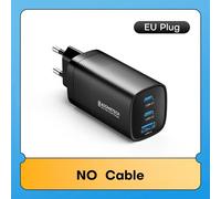 ASOMETABOU Chargeur rapide USB-C GaN 65W PD QC4.0, pour ordinateur, iPhone, Samsung ¿ Noir prise EU