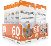 ASON-Lot De 60 Piles Modèle 13 Orange (Pr48) ¿ 10 Paquets De 6 Piles Pour Appareils Acoustiques 1,45 V ¿ Piles Acoustiques Rayovac Varta Extra