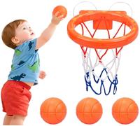 ASONINE Mini panier de basket avec 2 ventouses, 3 balles, jouet de bain pour bébé, mini panier de basket pour salon, salle de bain, chambre à coucher