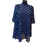 ASOS Robe au-dessus du genou Élégante Confortable Bleu Marine à Pois Blancs 34 34