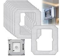 ASOUUNLD 10 Pièces Chiffons de Nettoyage pour Robot Nettoyeur de Vitres, Serpillère Rechange Compatible avec ECOVACS WINBOT Mini, Ecovacs Winbot Mini Famille, Réutilisables Lingettes Nettoyantes