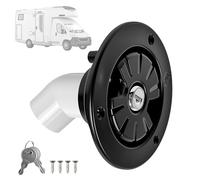 ASOUUNLD Bouchon de Réservoir D'eau pour Camping-Car, Bouchon de Remplissage d'eau Verrouillable Couvercle du Réservoir de VR Bouchon de Remplissage par Gravité avec 2 Clés pour Caravane de RV