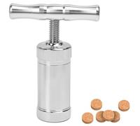 ASOUUNLD Presse à Pollen avec Poignée en T, Outil de Presse à Pollen Moule Pré-Presse Presse-Pollen en Métal pour Herbes, épices, Ail, Poivre, Sel (Argent)