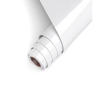 Asoway Flex Thermocollant Blanc Vinyle Thermocollant pour Tissu 30.5cm x 457cm Rouleau, Flex Thermocollant pour Tissu pour DIY t-shirts, Bonnets, Pantalons, Autres Tissus