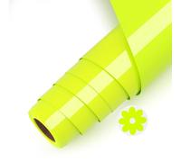 Asoway Flex Thermocollant Jaune fluo Pour Tissu, 3d Puff Vinyle Thermocollant 25 X 244cm HTV Rouleau pour pour T-Shirts, Vêtements Sacs, Cadeaux de Bricolage, Effet de motif tridimensionnel