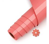 Asoway Flex Thermocollant Orange Rose Pour Tissu, 3d Puff Vinyle Thermocollant 25 X 244cm HTV Rouleau pour pour T-Shirts, Vêtements Sacs, Cadeaux de Bricolage, Effet de motif tridimensionnel