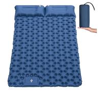 Asoway Matelas de Camping Autogonflant 2 Personnes, Tapis de Camping Matelas Gonflable Double Ultraléger avec Pompe à Pied et Oreillers Parfait pour Randonnée, Trekking, Voyage et Plage
