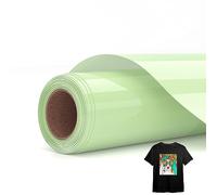 Asoway Sublimation HTV Vinyle pour Tissu Foncé/Claire 30,5 X 244CM Brillant | Vinyle Sublimation Flex Thermocollant pour Tissu Coton Rouleau pour T-shirt, Sacs, Chapeaux Sublimation, Couleur Vive