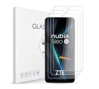 Asoway Verre Trempé pour ZTE Nubia Neo Film Protection écran HD Ultra Transparent Dureté 9H Glass[3 pièces], Ultra Résistant, Anti Rayures, Anti-Bulles Facile à Installer