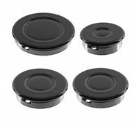 Aspares Kit de brûleur à gaz avec couronne et bouchon de flamme pour cuisinière Hotpoint (petit, 2 moyens et grands, 55 mm - 100 mm)