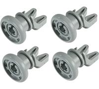 Aspares Lot de 4 roulettes pour panier supérieur de lave-vaisselle compatibles avec Beko - 45600900