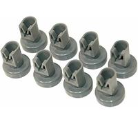 Aspares Lot de 8 roulettes pour panier supérieur de lave-vaisselle Electrolux ESL64602R, LL60B, LL60X 25 mm