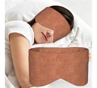 Aspect cuivre martelé, Masque de sommeil pour la maison, les voyages et le travail posté, couvrant entièrement les yeux et bloquant la lumière