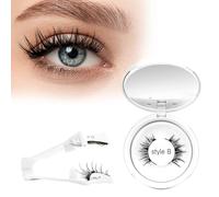 Aspect magnétique et naturel, 1 paire de kit magnétique avec applicateur, magnétique, pas de colle ou d'eyeliner nécessaire, 1 paire magnétique réutilisable, facile à porter et à enlever (Style N)